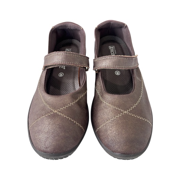 Arcopedico L18 Mary Jane Comfort Ballet Flat Womens Shoe Size 39 US 8.5 9 Brown - Picture 1 of 11
